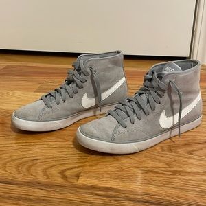 Gray Suede Nike Hightops